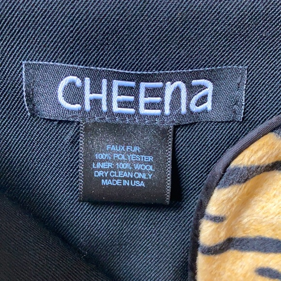 Tiger striped Boho faux fur lightweight jacket - Picture 4 of 8